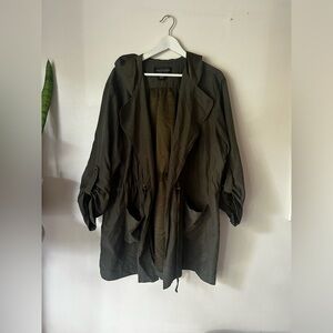 Olive jacket/ outdoor cardigan